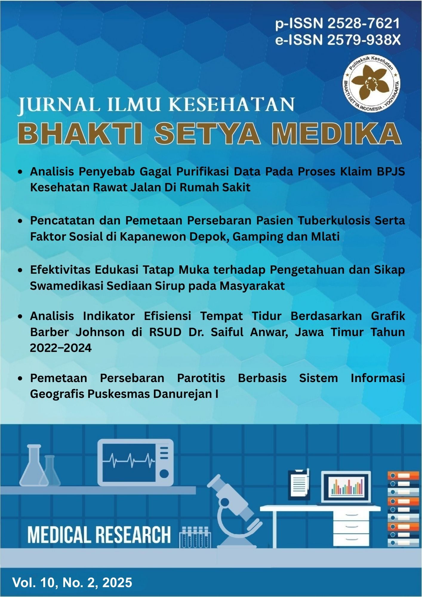 					View Vol. 10 No. 2 (2025): Jurnal Ilmu Kesehatan Bhakti Setya Medika
				
