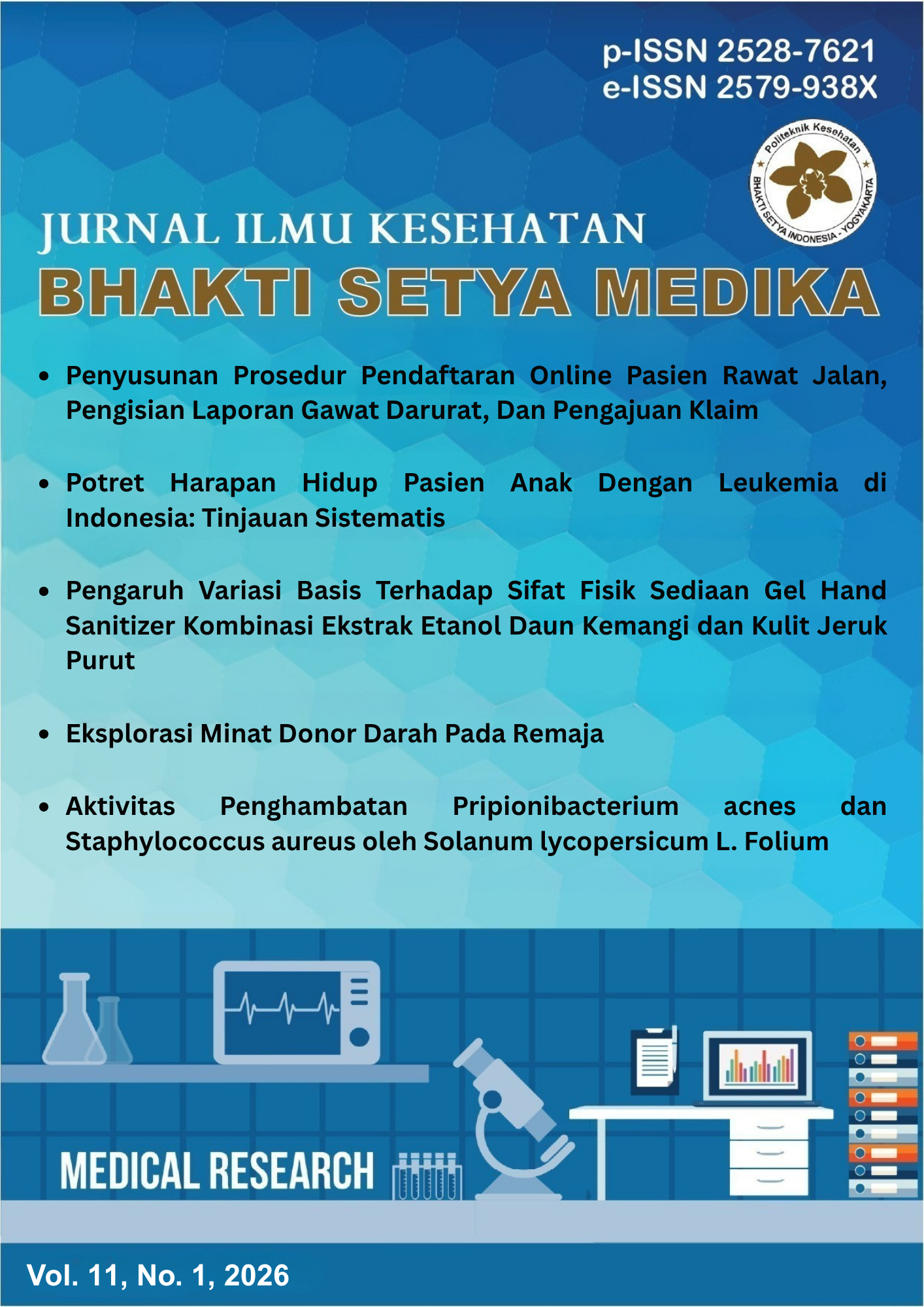 					View Vol. 11 No. 1 (2026): Jurnal Ilmu Kesehatan Bhakti Setya Medika
				